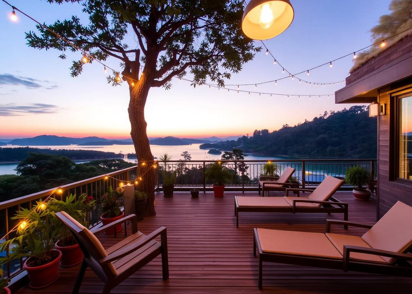 Rooftop deck